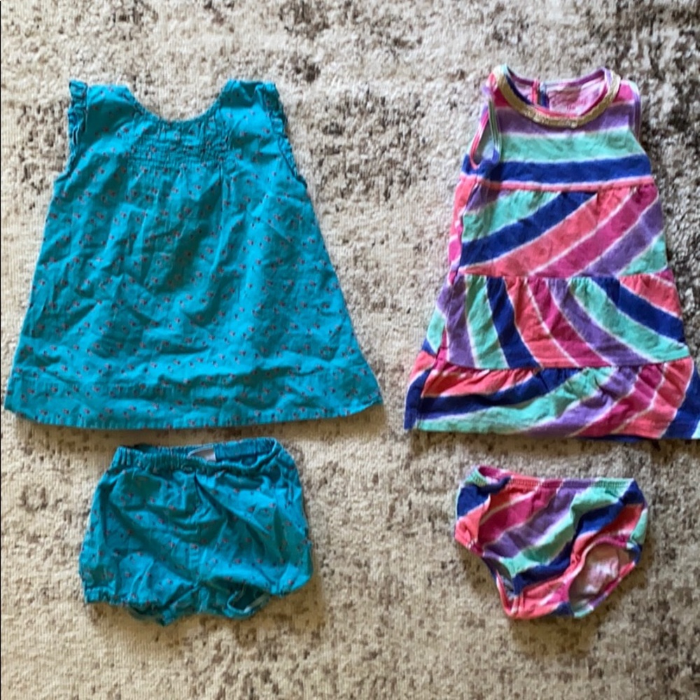 18 month girls dresses with matching bloomers